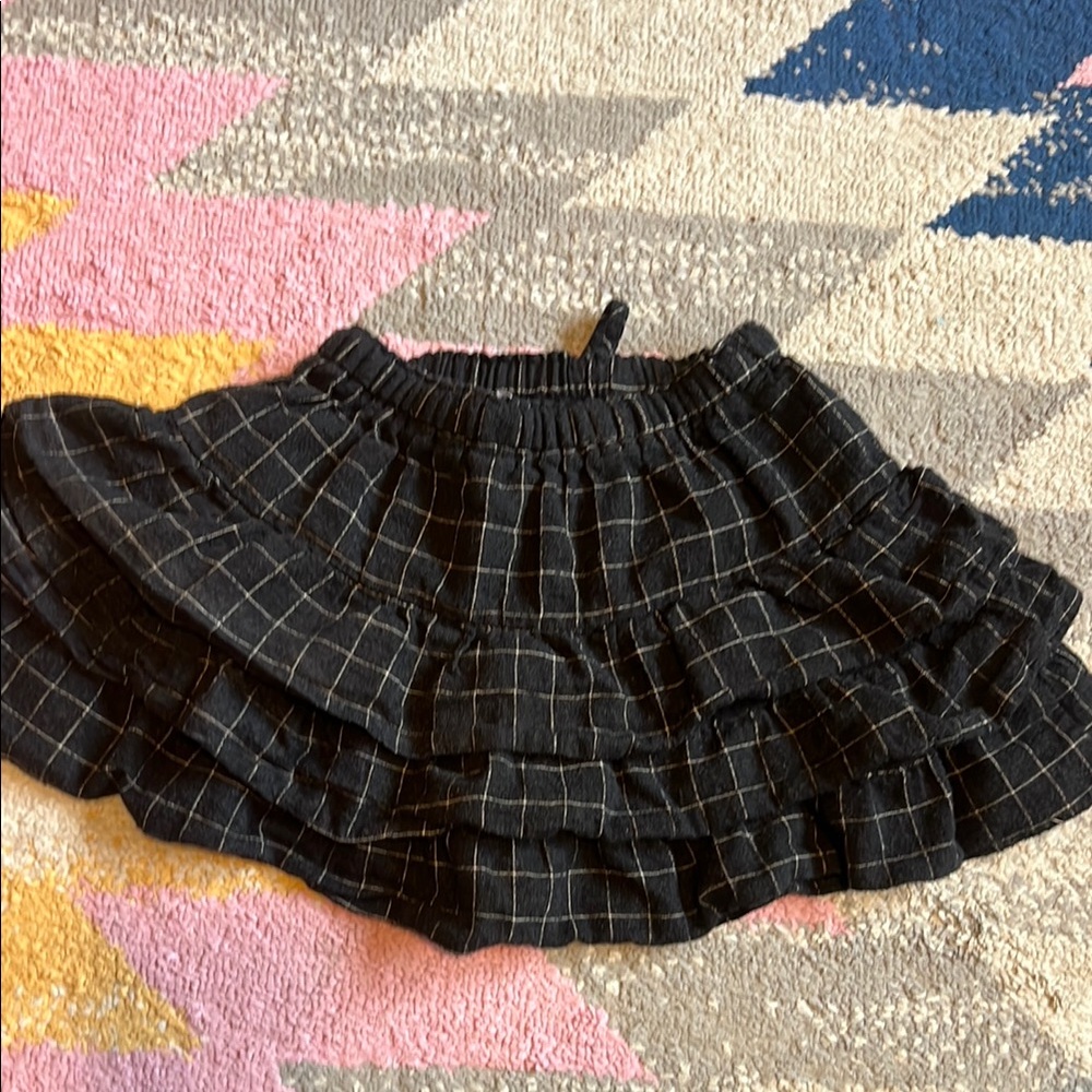 ZARA Checkered Ruffle Skirt - Picture 3 of 4